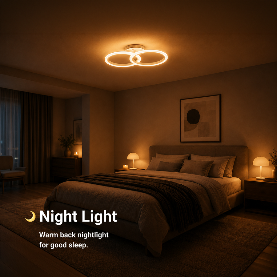 LED-es csillár távirányítóval BETTY 27W, 2 kör, hideg/meleg/semleges fény, szabályozható, fehér LED-es csillár távirányítóval Alapértelmezett cím Alessandro Design