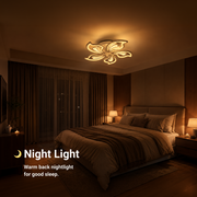 LED-es csillár távirányítóval GLORIOSA 95W, 5 szirom, hideg/meleg/semleges fény, szabályozható, fehér LED-es csillár távirányítóval Alapértelmezett cím Alessandro Design
