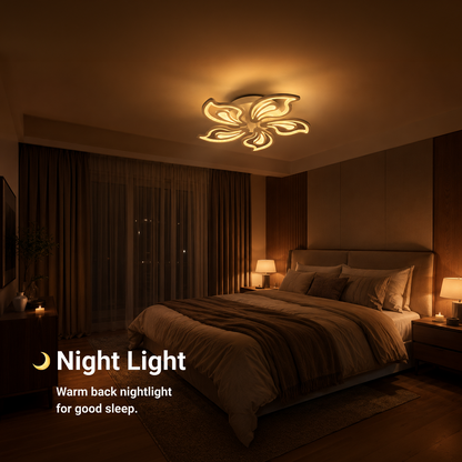 LED-es csillár távirányítóval GLORIOSA 95W, 5 szirom, hideg/meleg/semleges fény, szabályozható, fehér LED-es csillár távirányítóval Alapértelmezett cím Alessandro Design