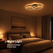 LED csillár távirányítóval RIGA LILITH 34W, 2 kör, hideg/meleg/semleges fény, szabályozható, fekete LED csillárok távirányítóval Alapértelmezett cím Alessandro Design