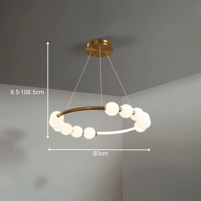 LED függőlámpa akril Nova 57W távirányítóval, szabályozható, 3000K/4000K/6000K, arany, fém és akril LED-csillárok távirányítóval Alapértelmezett cím Alessandro Design