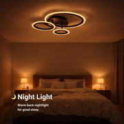 LED csillár távirányítóval BETTY 40W, 3 kör, hideg/meleg/semleges fény, szabályozható, fekete LED csillárok távirányítóval Alapértelmezett cím Alessandro Design