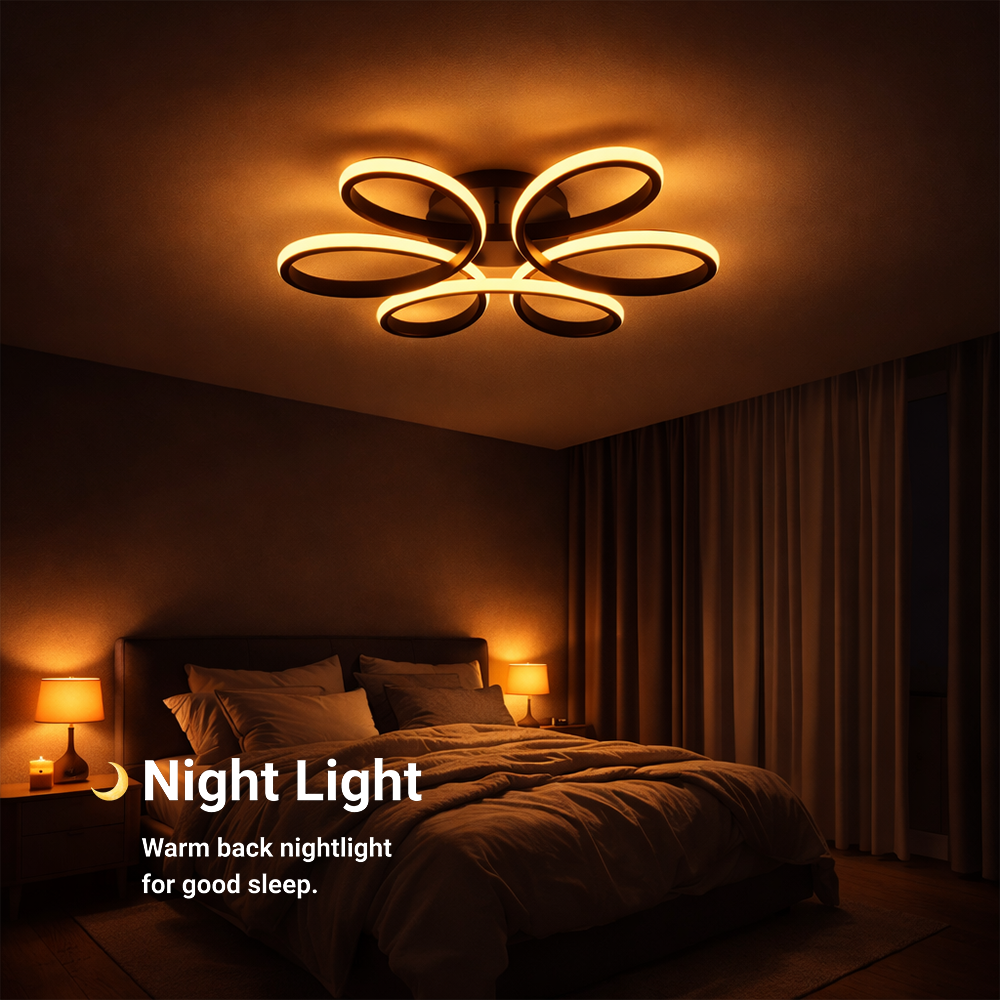 LED-es csillár távirányítóval HELIX 63W, Hideg/Meleg/Semleges fény, Szabályozható, Fekete LED-es csillárok távirányítóval Alapértelmezett cím Alessandro Design