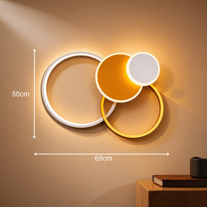LED csillár távirányítóval KILLIAN 80W, 4 kör, hideg/meleg/semleges fény, szabályozható, arany LED-es csillárok távirányítóval Alapértelmezett cím Alessandro Design