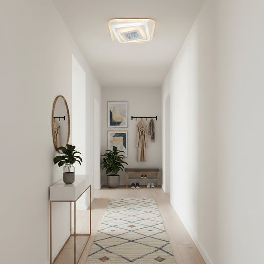 LED csillár NEXA 3D 46W, négyzet alakú, hideg/meleg/semleges fény, fehér LED csillárok alapértelmezett cím Alessandro Design