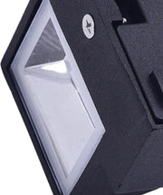 Aplica LED de Exterior si Interior, 6W, 2 Surse x 5W, IP65, ABS, Negru, 3000K, AX100/2BK Aplice de Exterior Default Title Alessandro Design
