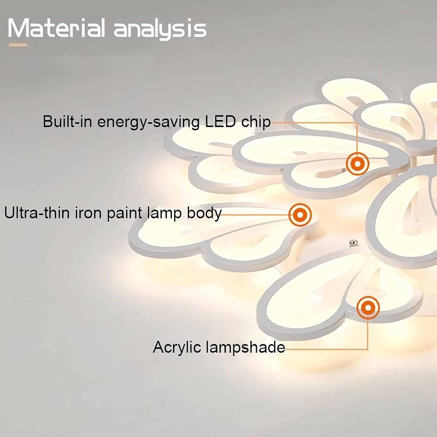 LED-es csillár távirányítóval BLOSSOM 146W, 12 szirom, hideg/meleg/semleges fény 3000k/4000k/6000k, szabályozható, fehér LED-csillár távirányítóval Alapértelmezett cím Alessandro Design