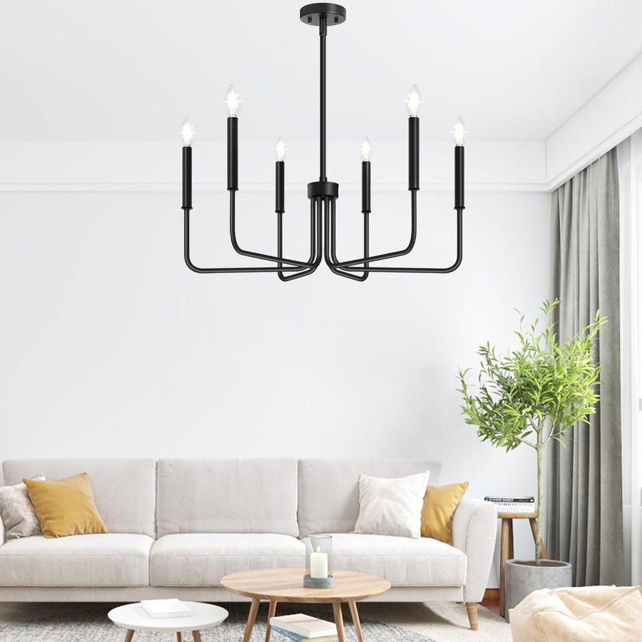 Lustra Metalic AVANT, tip Pendul cu brate, D63 cm Rotunda, 6xE14, Negru Lustre Industrial Default Title Alessandro Design