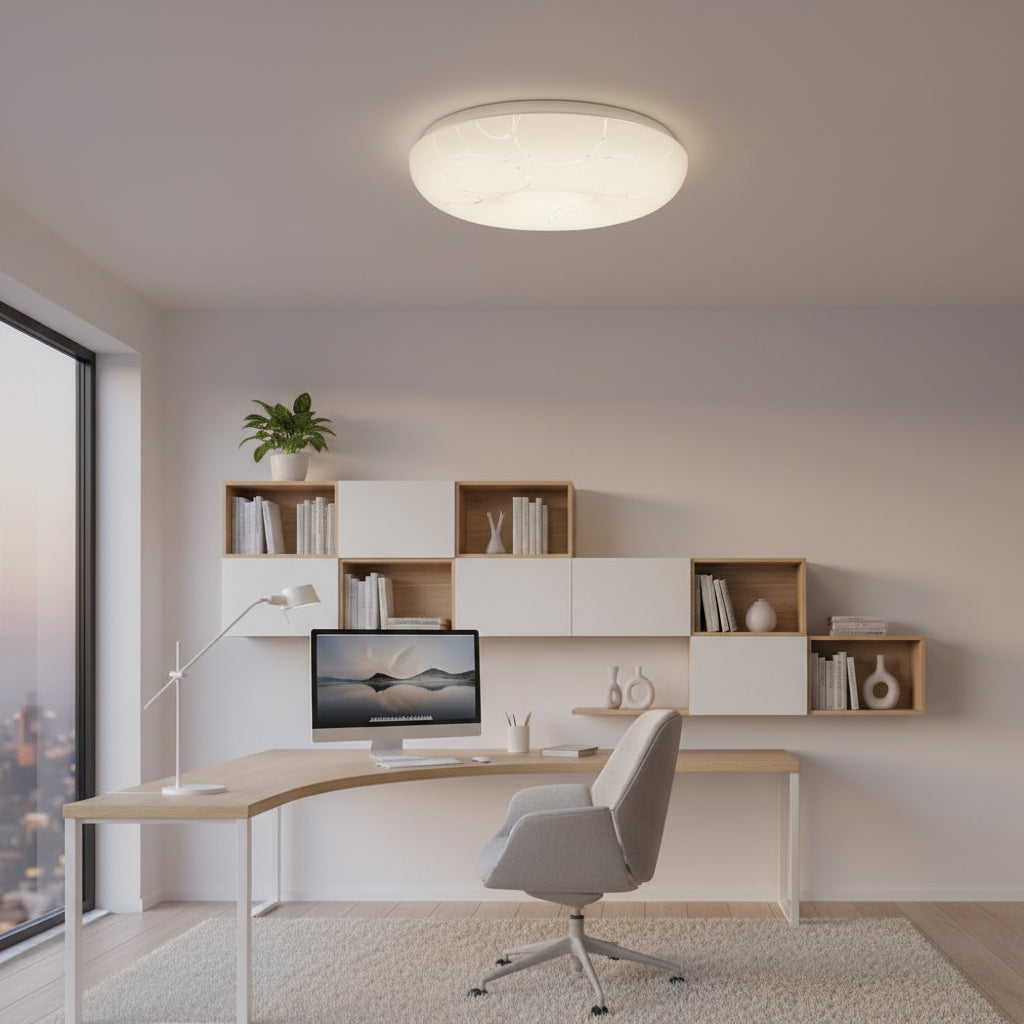 Plafonieră LED 35 cm, 31W, 3000K / 4000K / 6000K, Alb, Metal si Acril Plafoniere LED Default Title Alessandro Design
