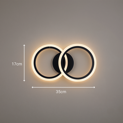 LED csillár távirányítóval BETTY 27W, 2 kör, hideg/meleg/semleges fény, szabályozható, fekete LED csillárok távirányítóval Alapértelmezett cím Alessandro Design