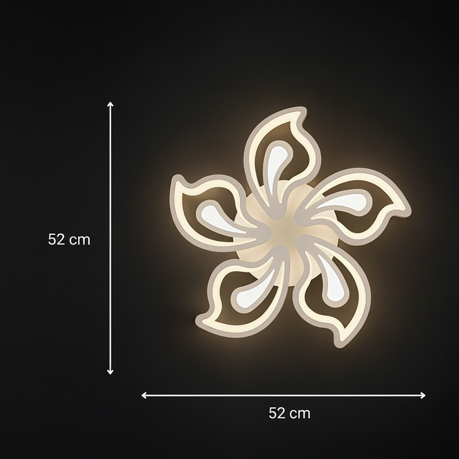 LED csillár távirányítóval LILY 86W, 5 elem, hideg/meleg/semleges fény, szabályozható, fehér LED-es csillár távirányítóval Alapértelmezett cím Alessandro Design