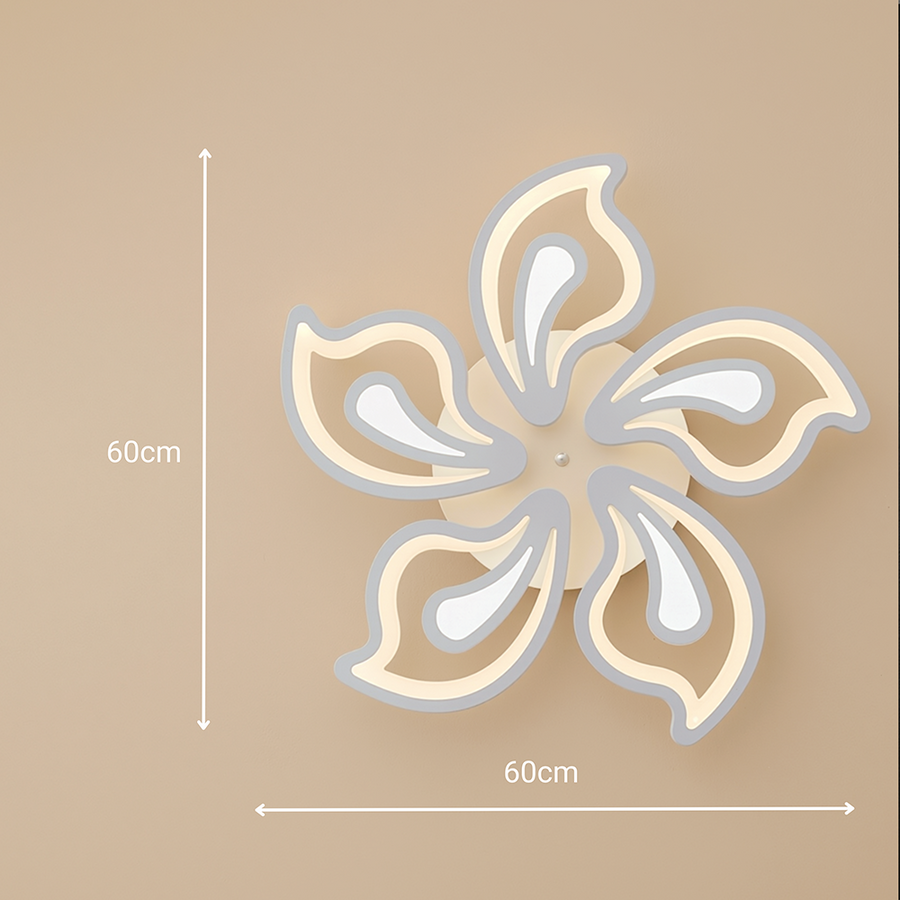 LED-es csillár távirányítóval GLORIOSA 95W, 5 szirom, hideg/meleg/semleges fény, szabályozható, fehér LED-es csillár távirányítóval Alapértelmezett cím Alessandro Design