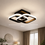 LED csillár VERTEX mátrix átfedő gyémántok, fém keretek, 24 W, 2 gyémánt, hideg/meleg/semleges fény 3000K/4000K/6000K, fekete, fém és szilikon LED-csillár alapértelmezett cím Alessandro Design