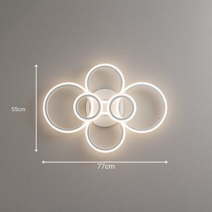 LED csillár távirányítóval BETTY 82W, 6 kör, hideg/meleg/semleges fény, szabályozható, fehér LED-es csillár távirányítóval Alapértelmezett cím Alessandro Design