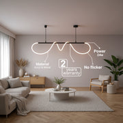 DIVINO LED csillár rugalmas szilikon csővel - 24 W, állítható fény, matt fekete Modern csillárok Alapértelmezett cím Alessandro Design