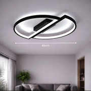 LED-es csillár távirányítóval VECTOR ARCUS 52W, 2 elem, hideg/meleg/semleges fény, szabályozható, fekete LED-es csillárok távirányítóval Alapértelmezett cím Alessandro Design