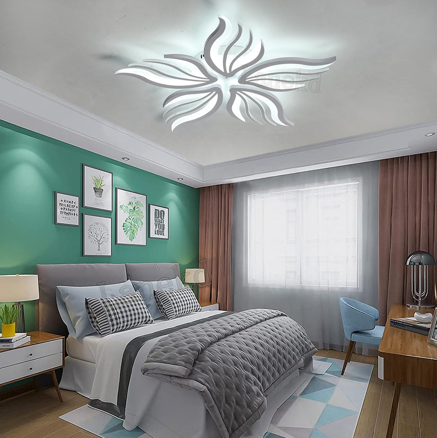 LED-es csillár távirányítóval SAKURA 62W, 5 szirom, hideg/meleg/semleges fény, szabályozható, fehér LED-es csillár távirányítóval Alapértelmezett cím Alessandro Design