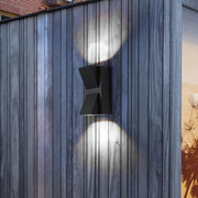Aplica LED de Exterior si Interior, 6W, 2 Surse x 5W, IP65, ABS, Negru, 3000K, AX100/2BK Aplice de Exterior Default Title Alessandro Design