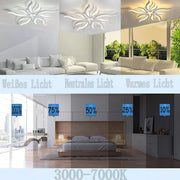 LED-es csillár távirányítóval SAKURA 62W, 5 szirom, hideg/meleg/semleges fény, szabályozható, fehér LED-es csillár távirányítóval Alapértelmezett cím Alessandro Design