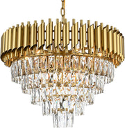 Candelabru Cristal VERSAILLES Supremo, CC900/800GD, 12xE14, Diametru 80cm, Auriu Lucios, Inaltime Reglabila, Metal si Cristal Candelabre Cristal Default Title Alessandro Design