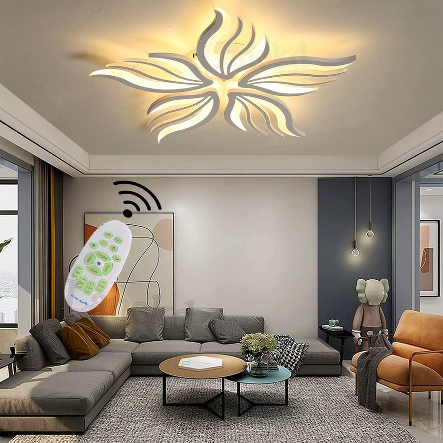 LED-es csillár távirányítóval SAKURA 62W, 5 szirom, hideg/meleg/semleges fény, szabályozható, fehér LED-es csillár távirányítóval Alapértelmezett cím Alessandro Design