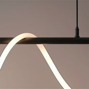 DIVINO LED csillár rugalmas szilikon csővel - 24 W, állítható fény, matt fekete Modern csillárok Alapértelmezett cím Alessandro Design