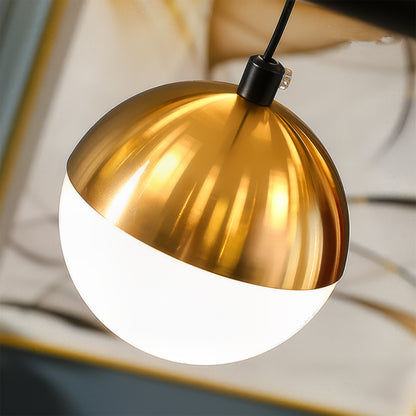 Aurion 29 W akril LED függő csillár távirányítóval, szabályozható, fekete arany, fém és akril LED csillárok távirányítóval Alapértelmezett cím Alessandro Design