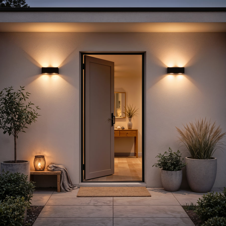 Aplica LED Exterior Ellis, 6W, 6 Surse de lumina, Lumina Calda, Negru Aplice de Exterior Default Title Alessandro Design