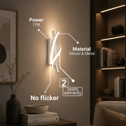 Reid LED fali lámpa 13W, Hideg/Meleg/Semleges fény, Fehér Beltéri fali lámpák Alapértelmezett cím Alessandro Design