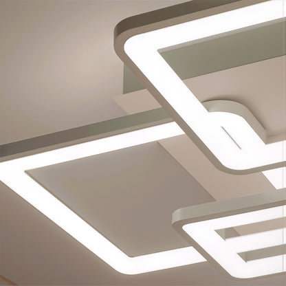LED-es csillár távirányítóval ELLA 119W, 6 négyzet, hideg/meleg/semleges fény, szabályozható, fehér LED-es csillár távirányítóval Alapértelmezett cím Alessandro Design