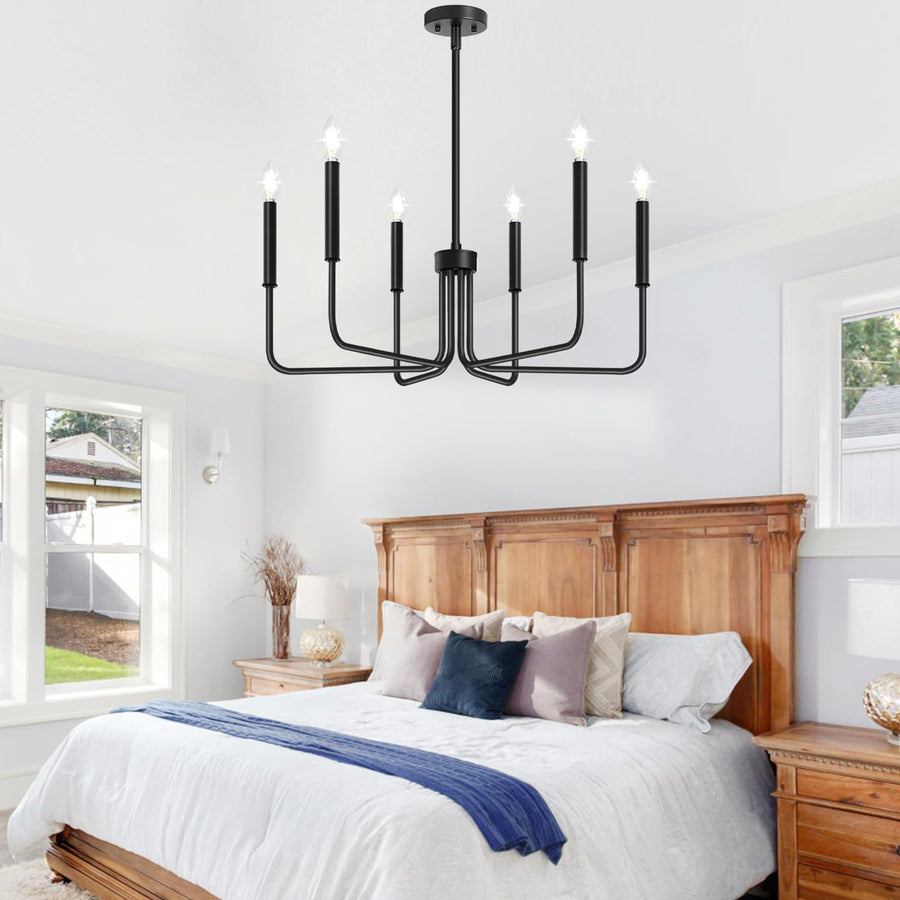 Lustra Metalic AVANT, tip Pendul cu brate, D63 cm Rotunda, 6xE14, Negru Lustre Industrial Default Title Alessandro Design