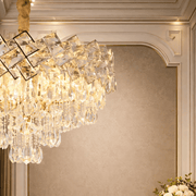 WINDSOR Elegance kristálycsillár 8x E14, átmérő 39 cm, fényes arany, állítható magasságú, fém és kristály kristálycsillárok alapértelmezett cím Alessandro Design