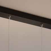 Függesztett LED-es csillár távirányítóval ZIGZAG 27W, hideg/meleg/semleges fény, szabályozható, fekete, állítható magasságú LED-csillárok távirányítóval Alapértelmezett cím Alessandro Design