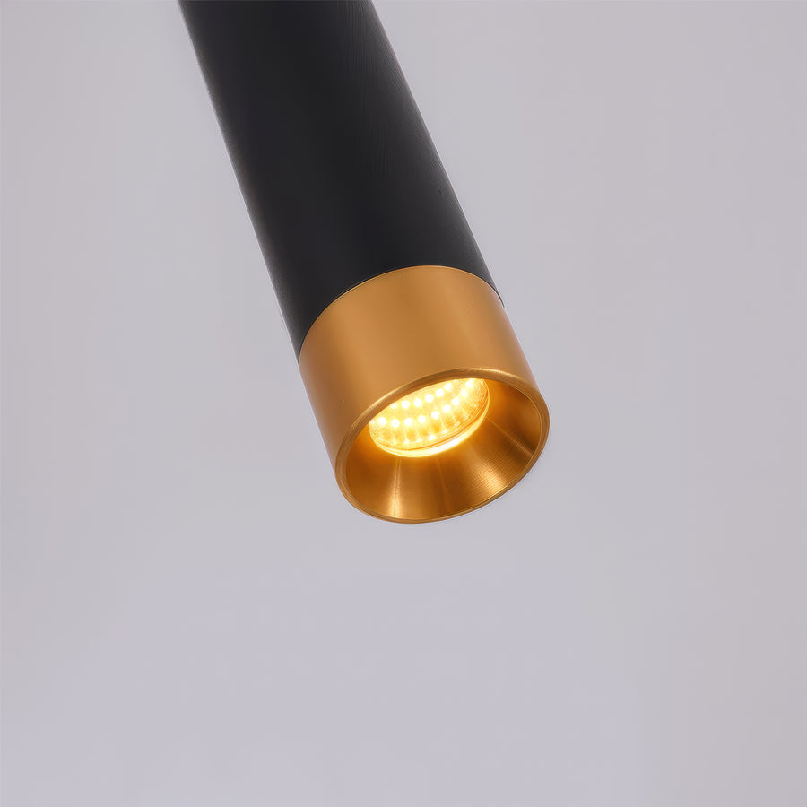 Függesztett LED-csillár távirányítóval DAMARA 44W, hideg/meleg/semleges fény, szabályozható, fekete, állítható magasságú LED-csillárok távirányítóval Alapértelmezett cím Alessandro Design