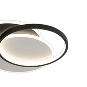 LED-es csillár távirányítóval CHIARA 67W, 3 kör, hideg/meleg/semleges fény, szabályozható, fekete LED-es csillárok távirányítóval Alapértelmezett cím Alessandro Design