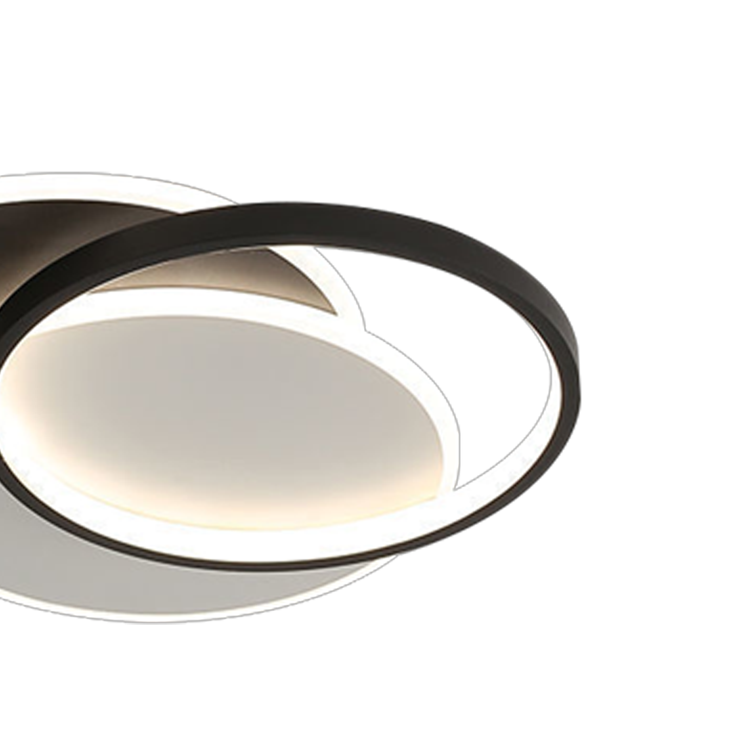 LED-es csillár távirányítóval CHIARA 67W, 3 kör, hideg/meleg/semleges fény, szabályozható, fekete LED-es csillárok távirányítóval Alapértelmezett cím Alessandro Design