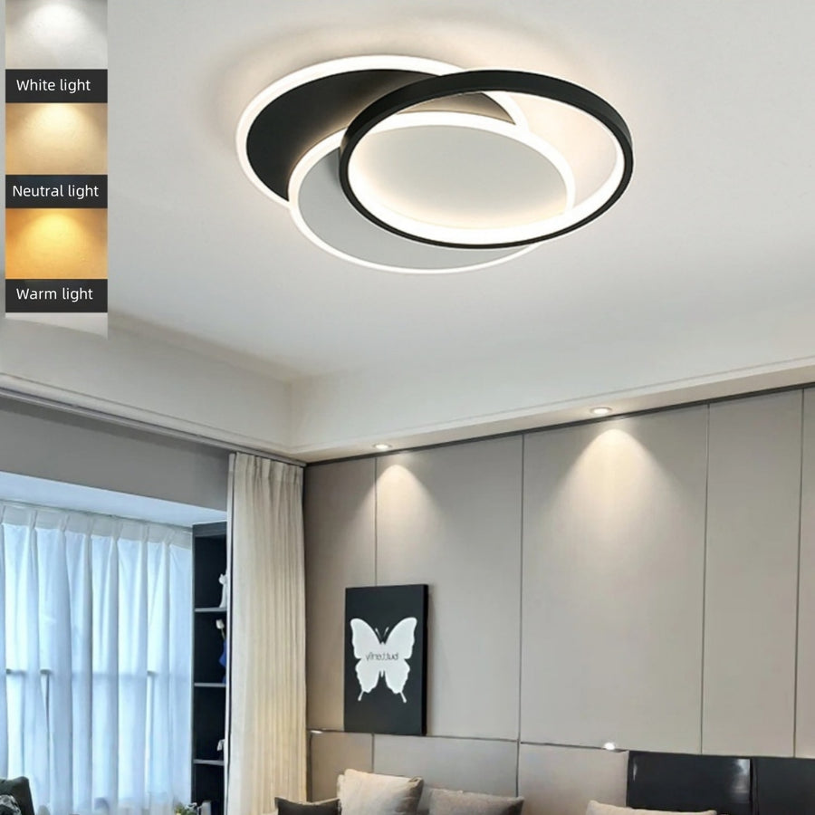 LED-es csillár távirányítóval CHIARA 67W, 3 kör, hideg/meleg/semleges fény, szabályozható, fekete LED-es csillárok távirányítóval Alapértelmezett cím Alessandro Design