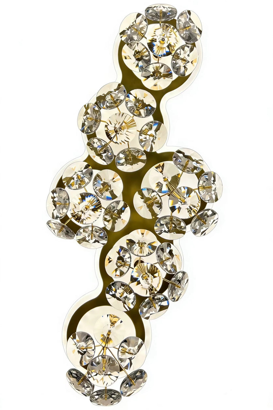 Aplica LED Cristal Decorativa BLOSSOM Lumina Rece/Neutra/Calda Auriu Aplice de Interior Default Title Alessandro Design