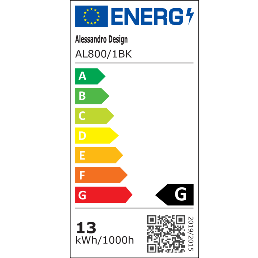 LED fali lámpa 13W fekete BETTY, meleg/semleges/hideg fény Beltéri fali lámpák Alapértelmezett cím Alessandro Design