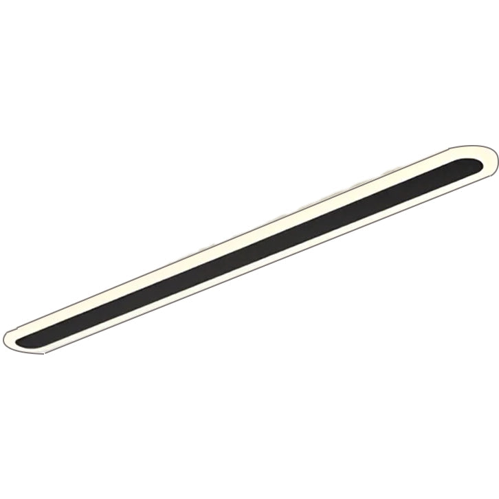 SUHA kültéri LED fali lámpa, hossz 50 cm, 6 W, IP65, fém, lineáris, fekete kültéri fali lámpák alapértelmezett cím Alessandro Design