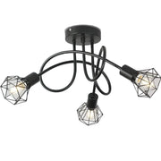 Shion csillár 3xE27, fekete, fém, átmérő 50 cm ipari csillárok alapértelmezett cím Alessandro Design