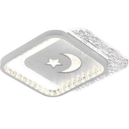 LED csillár PERU 38W, 2 négyzet, hideg/meleg/semleges fény, fehér LED csillárok Alapértelmezett cím Alessandro Design