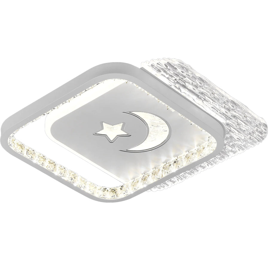 LED csillár PERU 38W, 2 négyzet, hideg/meleg/semleges fény, fehér LED csillárok Alapértelmezett cím Alessandro Design