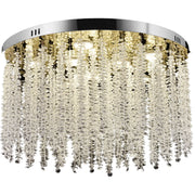 Candelabru LED Cristal LLC215/400WH Rotund, 22W, Lumina Rece/Calda/Neutra, Cristal, Auriu Candelabre Cristal Default Title Alessandro Design