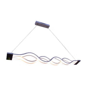 Függesztett LED-csillár távirányítóval WAVE 89W, Lineáris, Hideg/Meleg/Semleges fény, Szabályozható, Fehér, Állítható magasságú LED-csillárok távirányítóval Alapértelmezett cím Alessandro Design