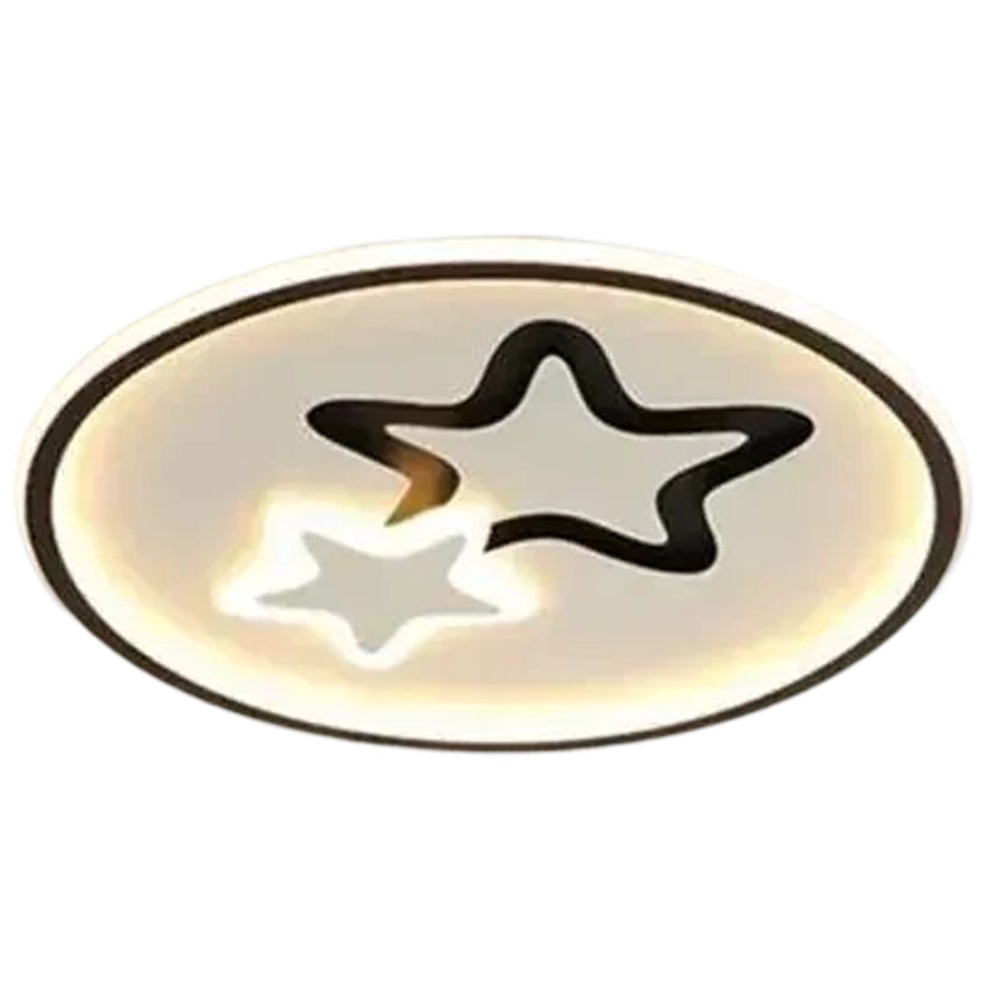 LED-es csillár távirányítóval EMELIANA 57W, Csillag, Hideg/Meleg/Semleges fény, Szabályozható, Fekete LED-es csillárok távirányítóval Alapértelmezett cím Alessandro Design