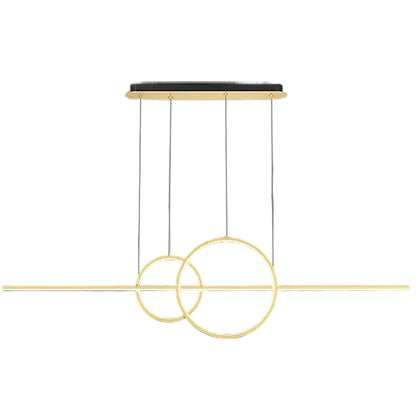 Lustra LED suspendata cu telecomanda CASSANDRA 40W, Liniara, lumina Rece/Calda/Neutra, Dimabila, Auriu, Inaltime Reglabila Lustre LED cu Telecomanda Default Title Alessandro Design