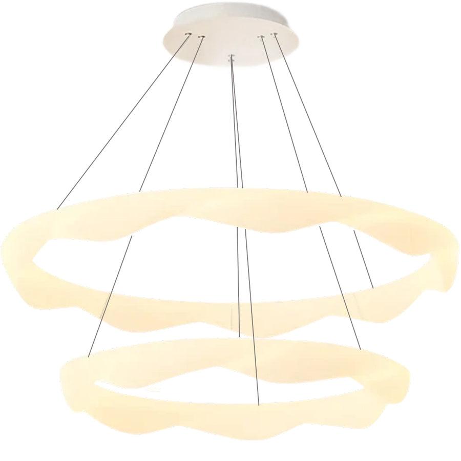 Lustra LED, suspendata cu Telecomanda, AMADEO, 89W, Lumina Rece/Calda/Neutra, Dimabila, Inaltime Reglabila, Alb Lustre LED cu Telecomanda Default Title Alessandro Design