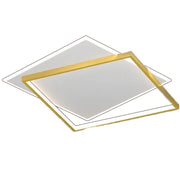 LED csillár távirányítóval SOLARA 66W, 2 négyzet, hideg/meleg/semleges fény, szabályozható, aranyfehér LED csillárok távirányítóval Alapértelmezett cím Alessandro Design
