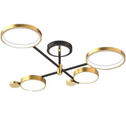 LED csillár távirányítóval MARIA, 4 elem, 22 W, meleg/hideg/semleges fény, szabályozható, arany LED-es csillárok távirányítóval Alapértelmezett cím Alessandro Design